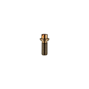 Titanium Dish Fastener Screw (Short) | Upright View | Anodized Rosewood | the dabbing specialists