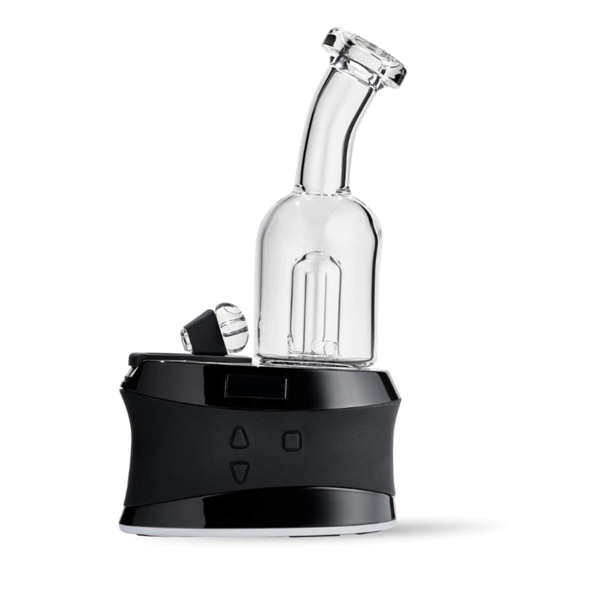 DUO Bent Neck Mouthpiece | In Use Profile View | the dabbing specialists