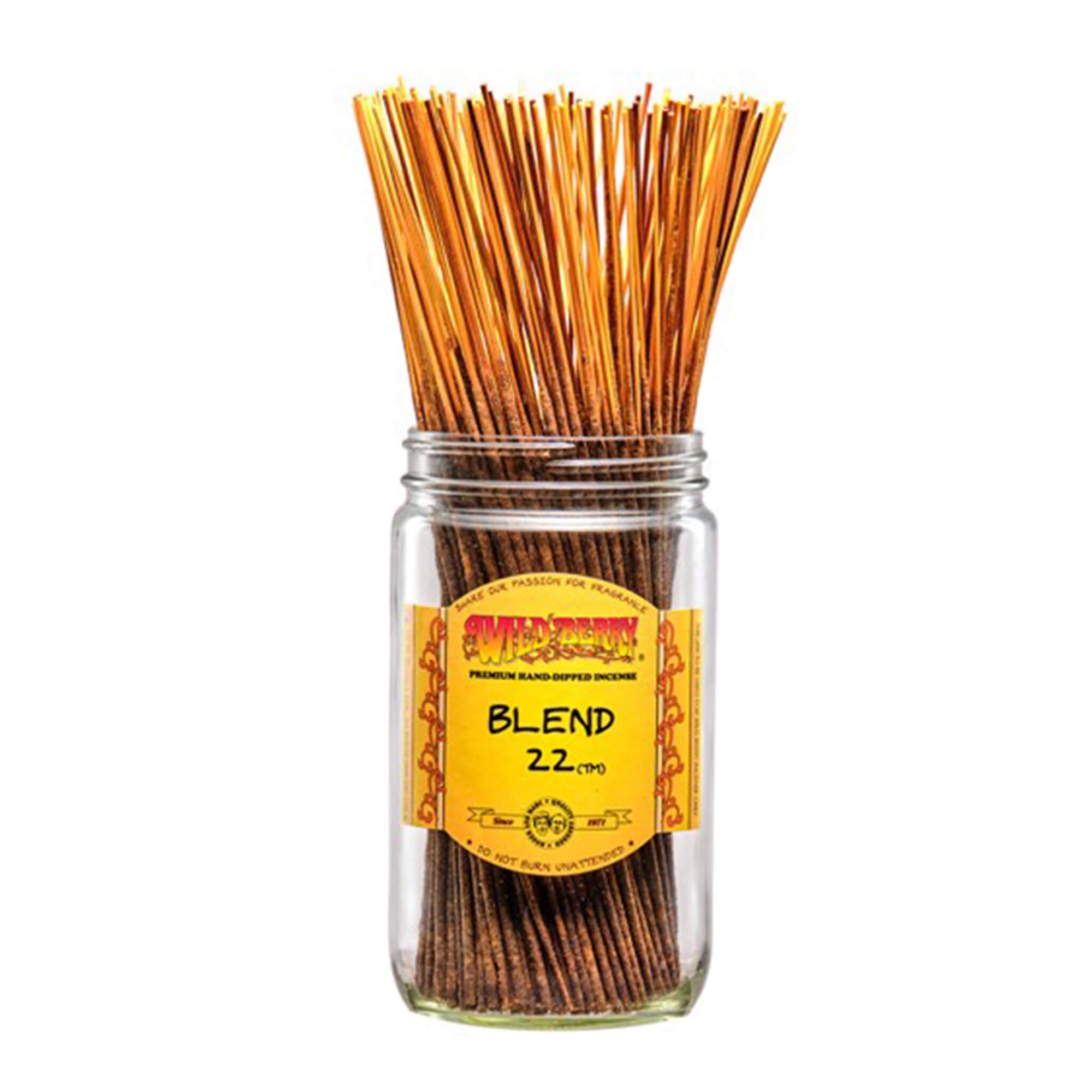 Blend 22™ Incense Sticks | Profile View In Jar | the dabbing specialists
