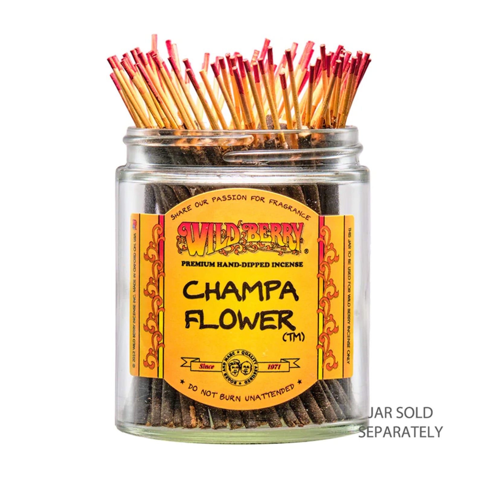Champa Flower™ Shorties Incense | In Jar View | the dabbing specialists