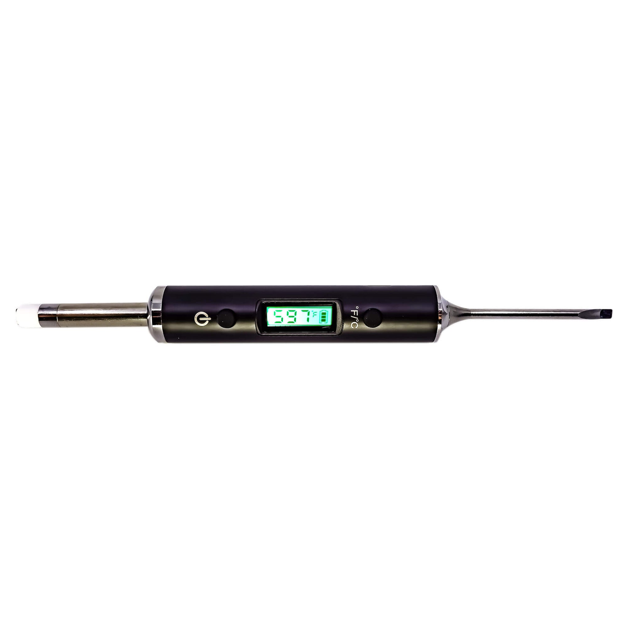 Dab Nail Thermometer | Horizontal Green Temp Screen View | the dabbing specialists