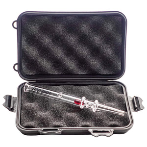 Dab Straw Terp Tube | Red Color In Hard Shell Case | the dabbing specialists