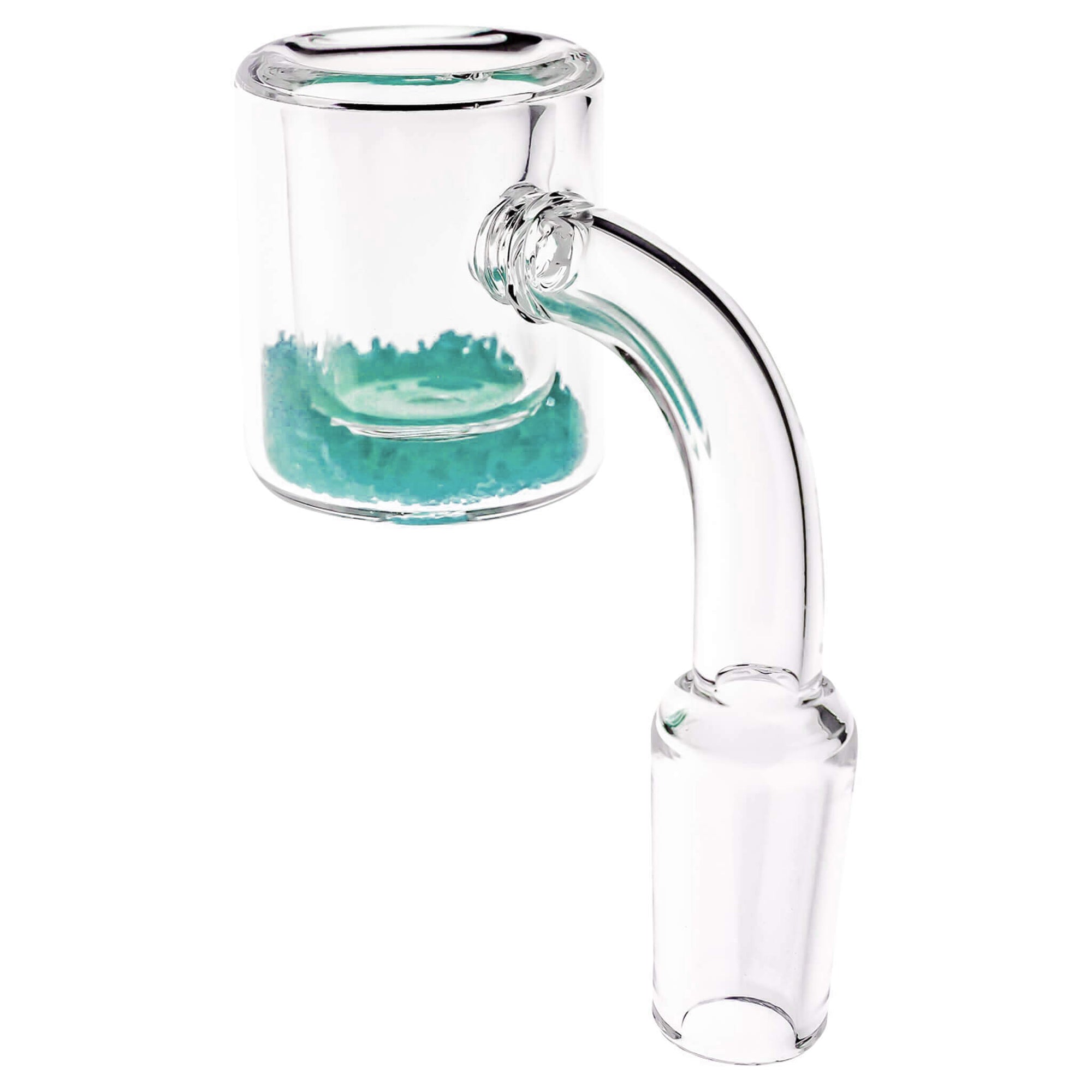 Colorful Thermochromic Quartz Banger | Green Color Changing Sand View | the dabbing specialists