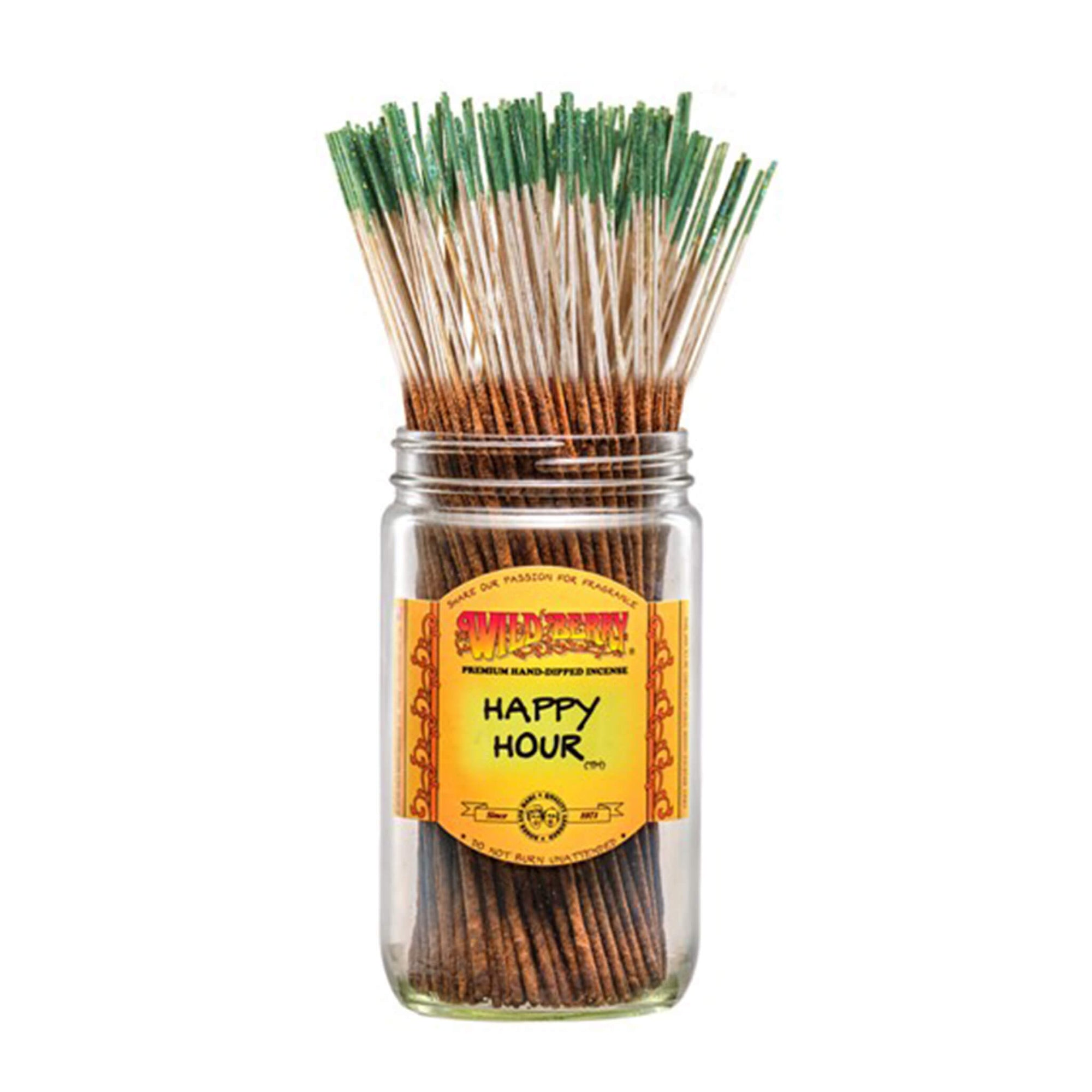 Happy Hour™ Incense Sticks | Profile View In Jar | the dabbing specialists