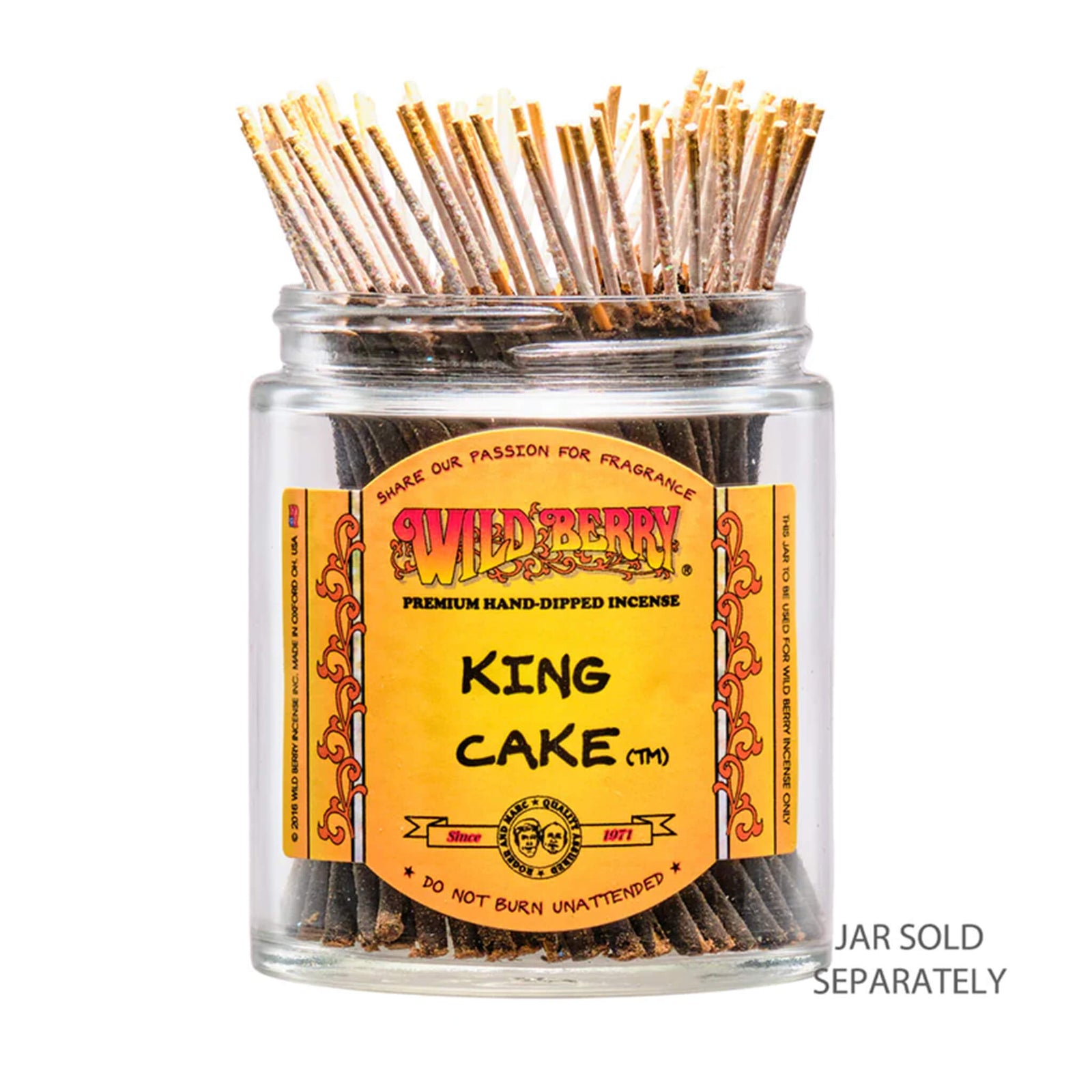 King Cake™ Shorties Incense | In Jar View | the dabbing specialists