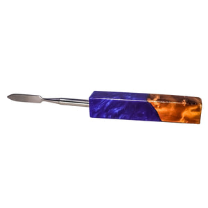 Pointed Blade Titanium Dabber Tool | Purple Handle Color View | the dabbing specialists