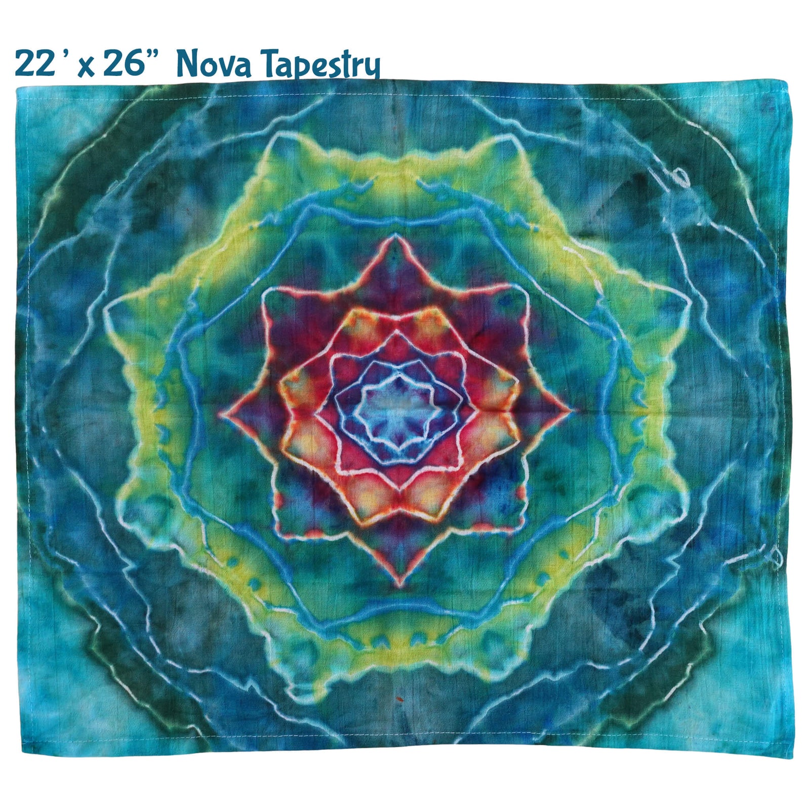 Tie-Dye Tapestry | Rainbow Mushroom Pattern | the dabbing specialists