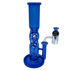 Double Threat Water Pipe Kit | Blue Complete Dabs & Flower Kit | TDS