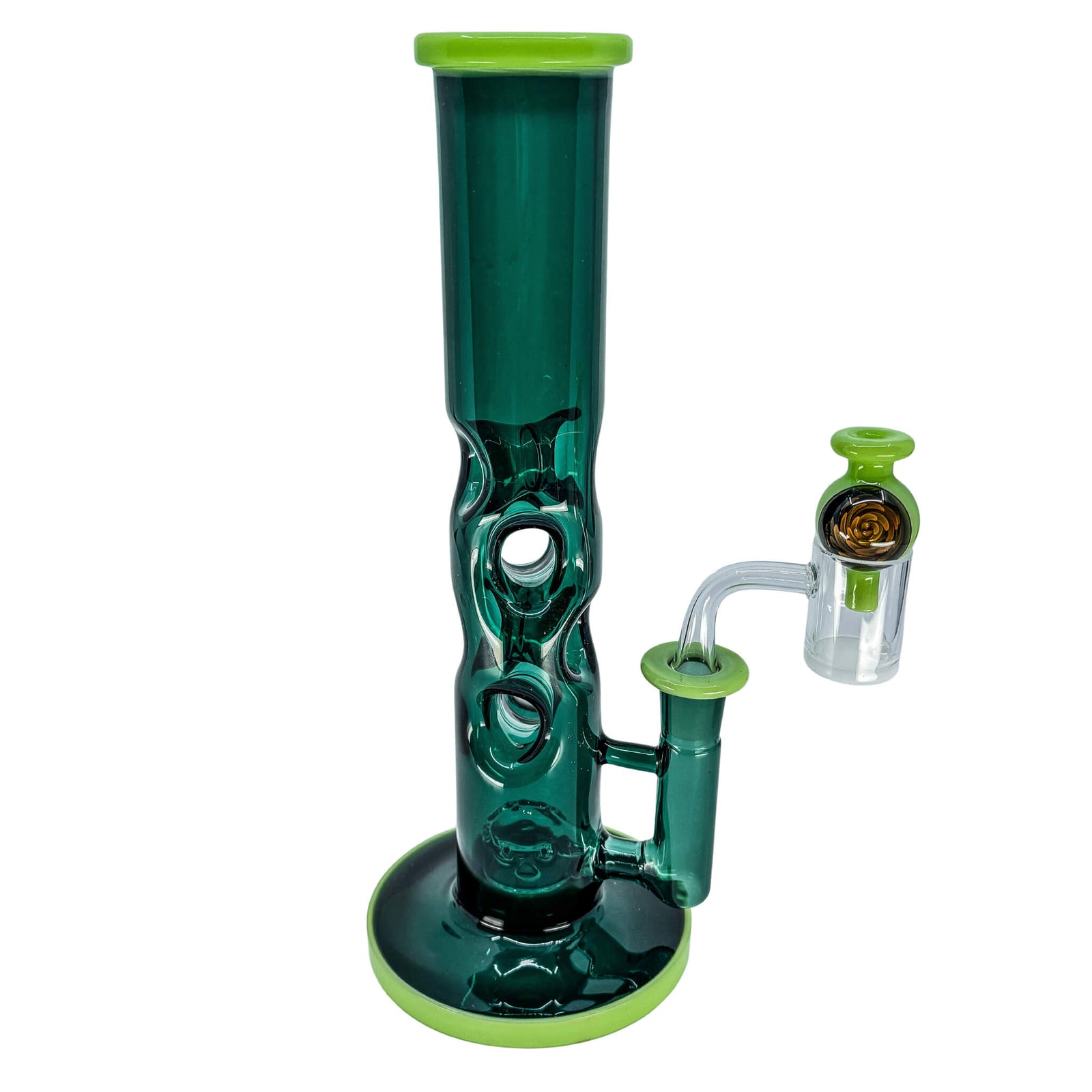Double Threat Water Pipe Kit | Green Complete Dabs & Flower Kit | TDS