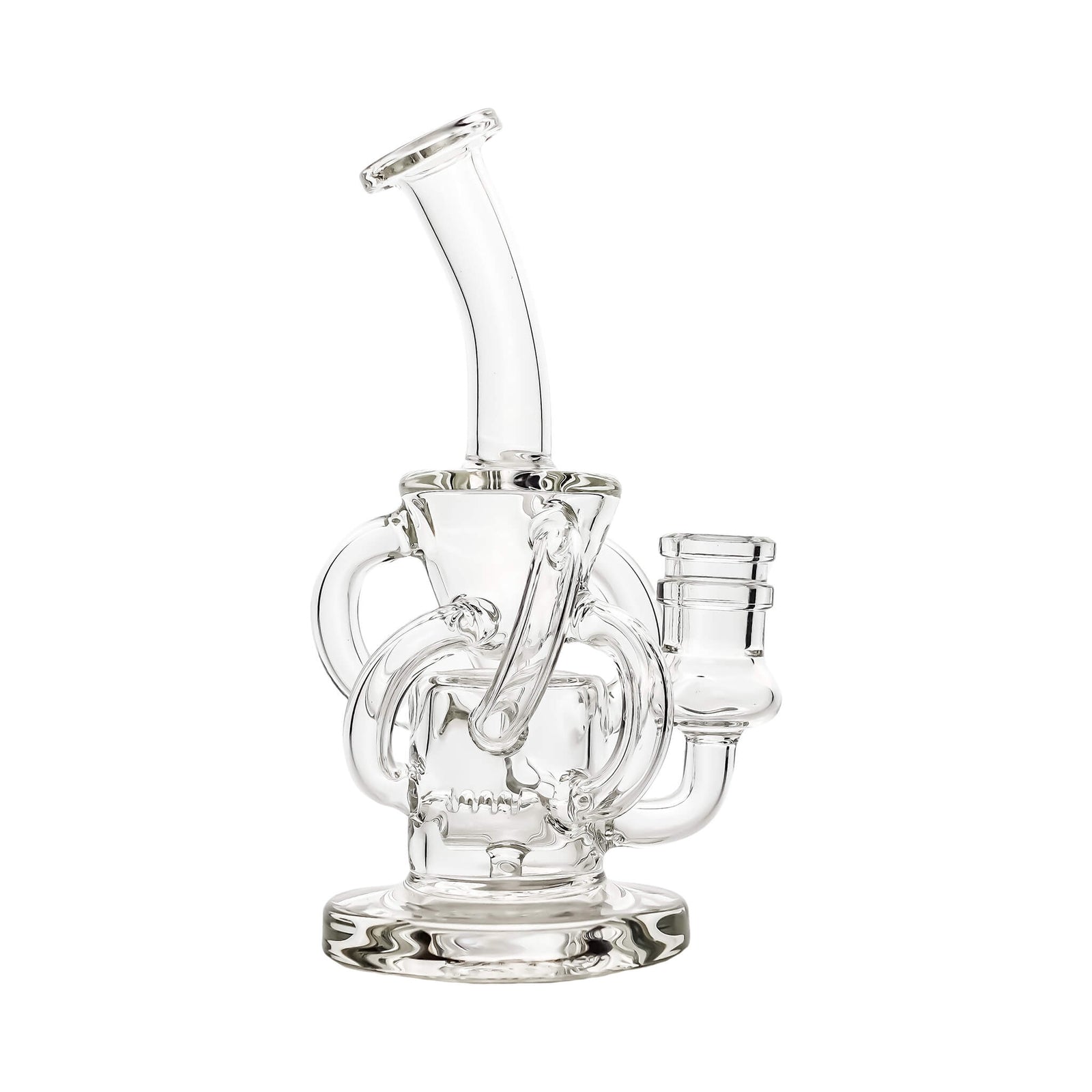 Mini Trifecta Double Recycler Dab Rig | Alternate Angled Profile View | the dabbing specialists
