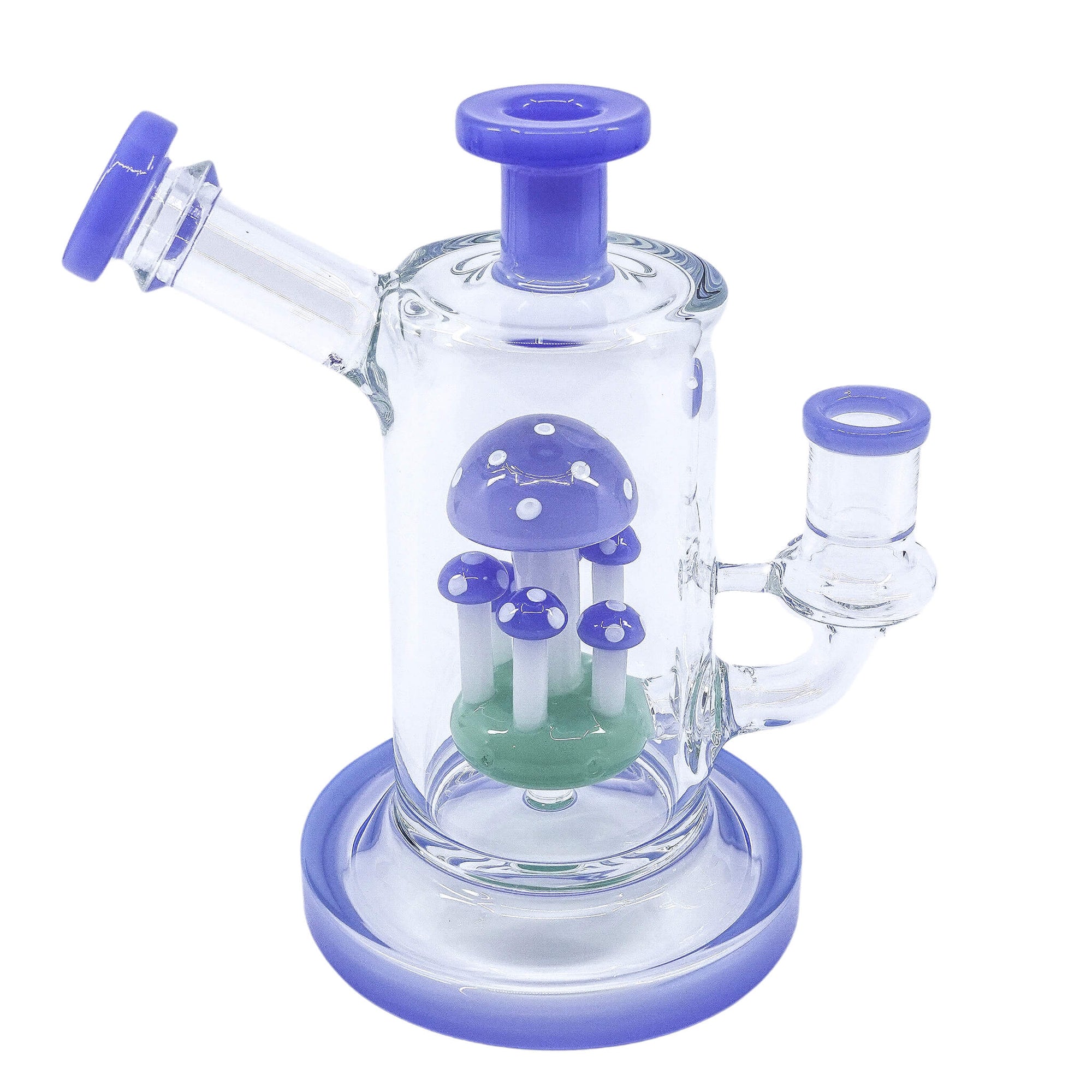 Mushroom Can Dab Rig | Blue Profile View | the dabbing specialists