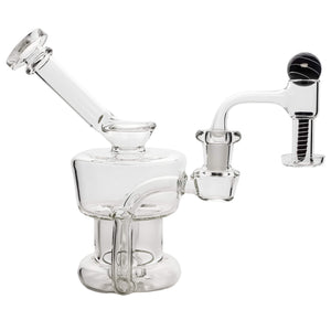 Equalizer Water Tank Bubbler | Dab Bubblers & Pipes | Equalizer With Terp Slurper Black View | TDS