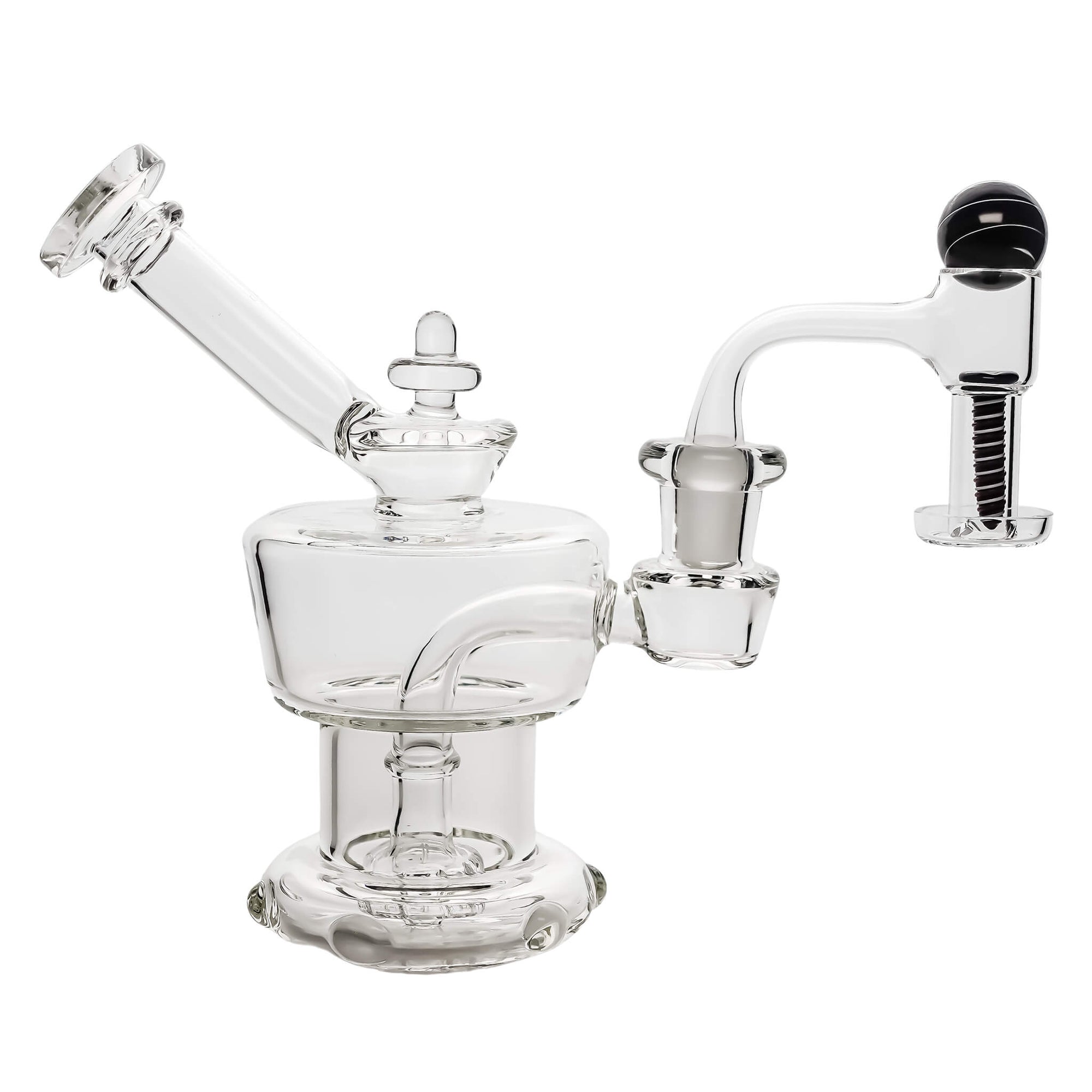 Equalizer Water Tank Bubbler | Dab Bubblers & Pipes | Equalizer With Terp Slurper Black View | TDS