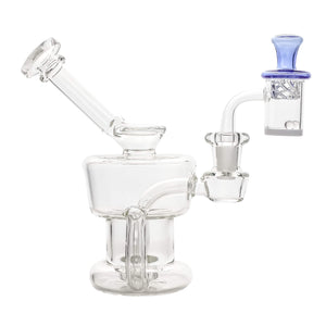 Water Tank 25mm Banger Spinner Dab Kit | Equalizer & Blue Vortex Cap | TDS