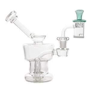 Water Tank 25mm Banger Spinner Dab Kit | Equalizer & Emerald Vortex Cap | TDS