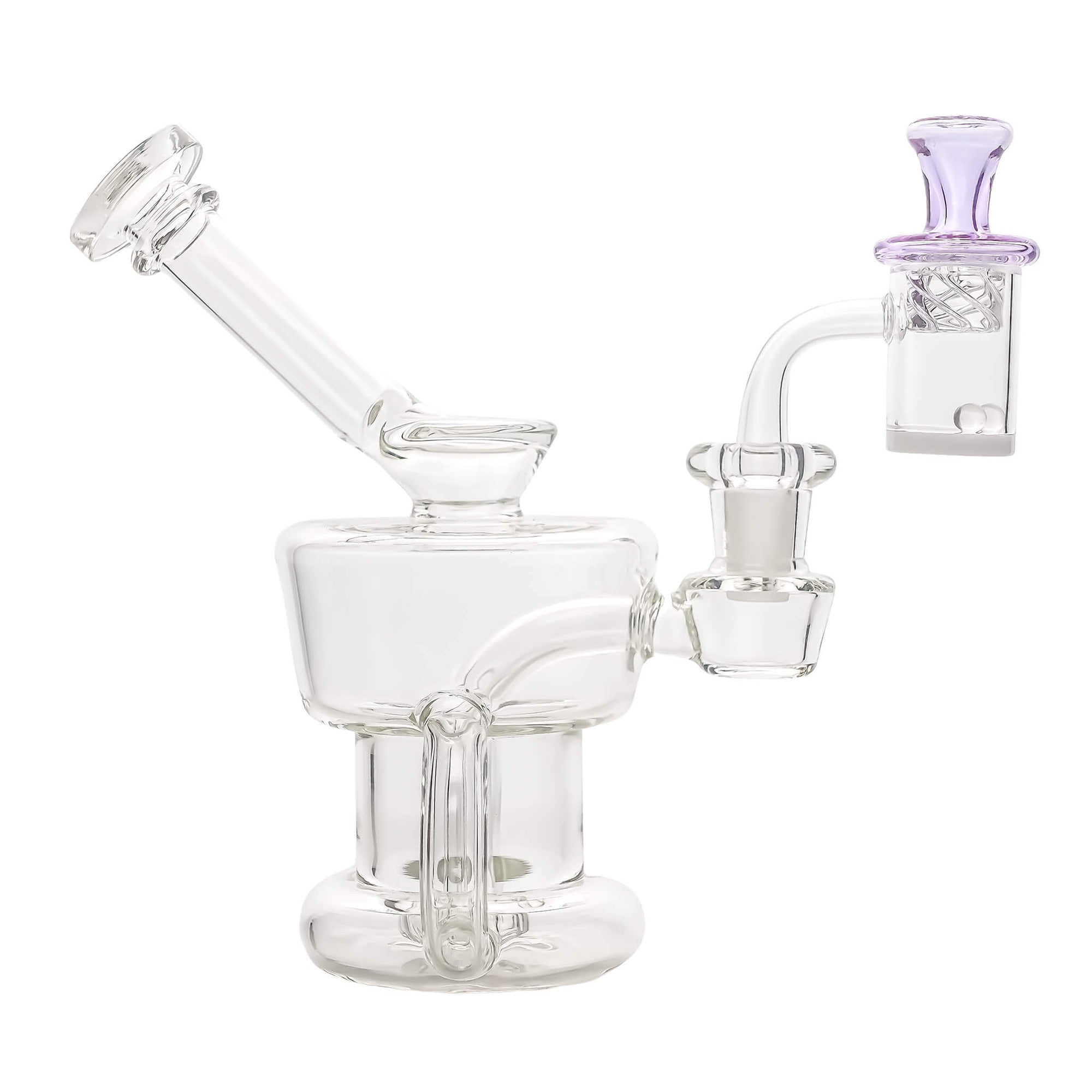 Water Tank 25mm Banger Spinner Dab Kit | Equalizer & Purple Vortex Cap | TDS