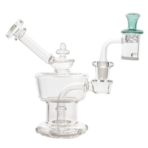 Water Tank 25mm Banger Spinner Dab Kit | Regal & Emerald Vortex Cap | TDS