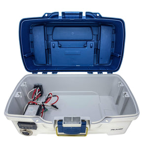 Plano Dab Tackle Box E-Nail Kit | Open & Trays Removed View | TDS