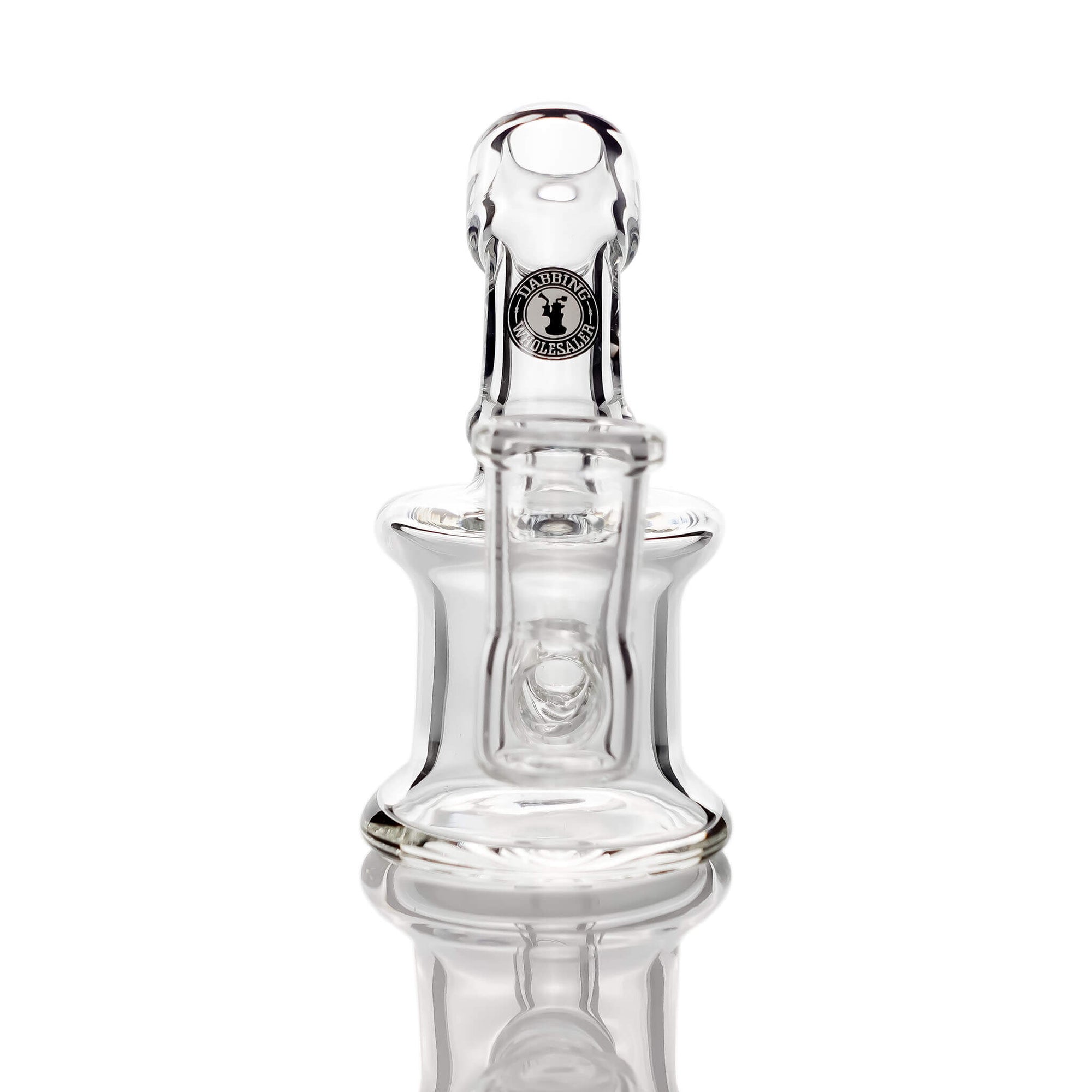 Tiny Hand Dab Rig | With DW2 Logo Straight Side View | the dabbing specialists