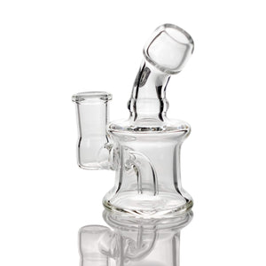 Tiny Hand Dab Rig | With DW2 Logo Alternate Side View | the dabbing specialists