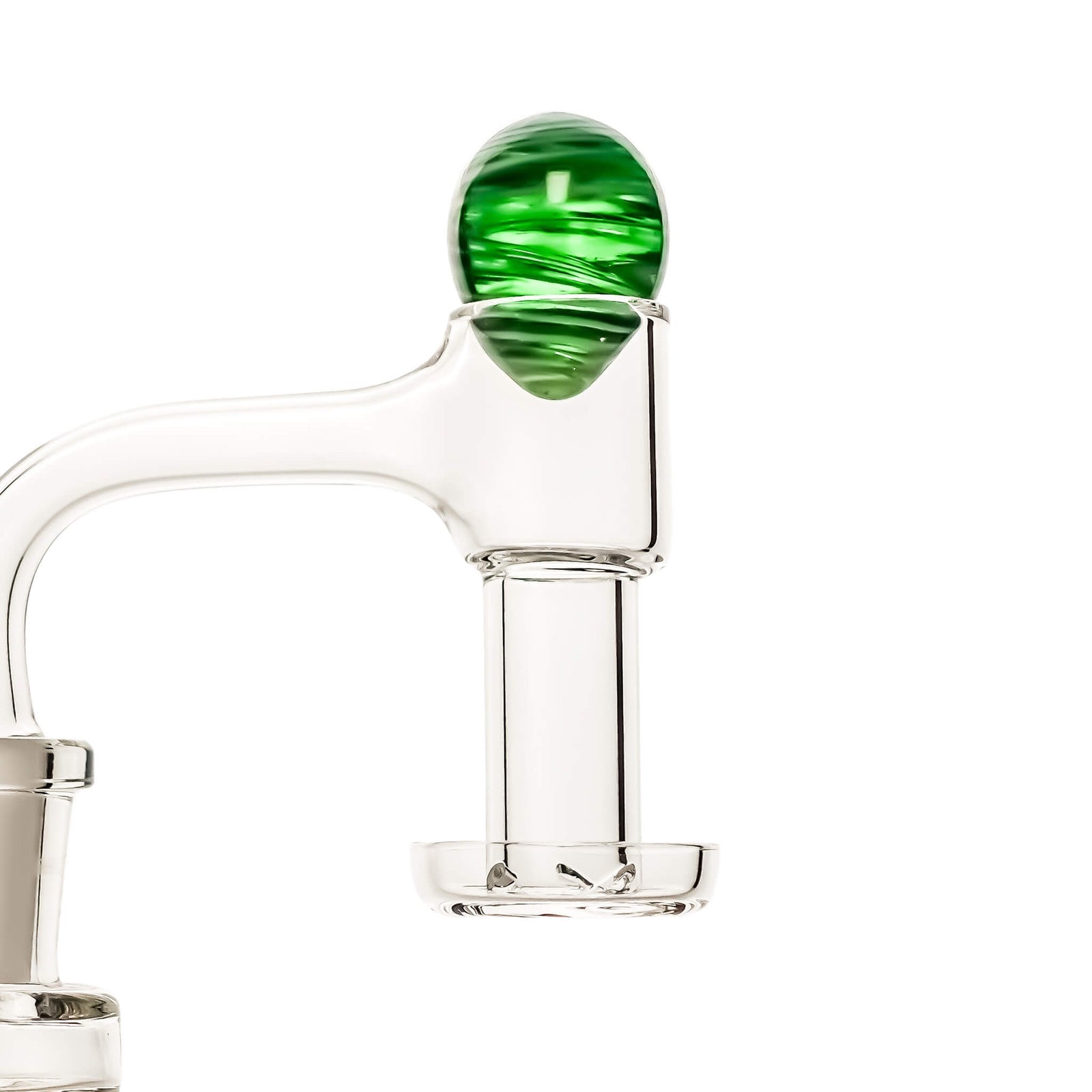 Egg Terp Slurper Marble | Green Egg Slurper Marble Profile View | the dabbing specialists