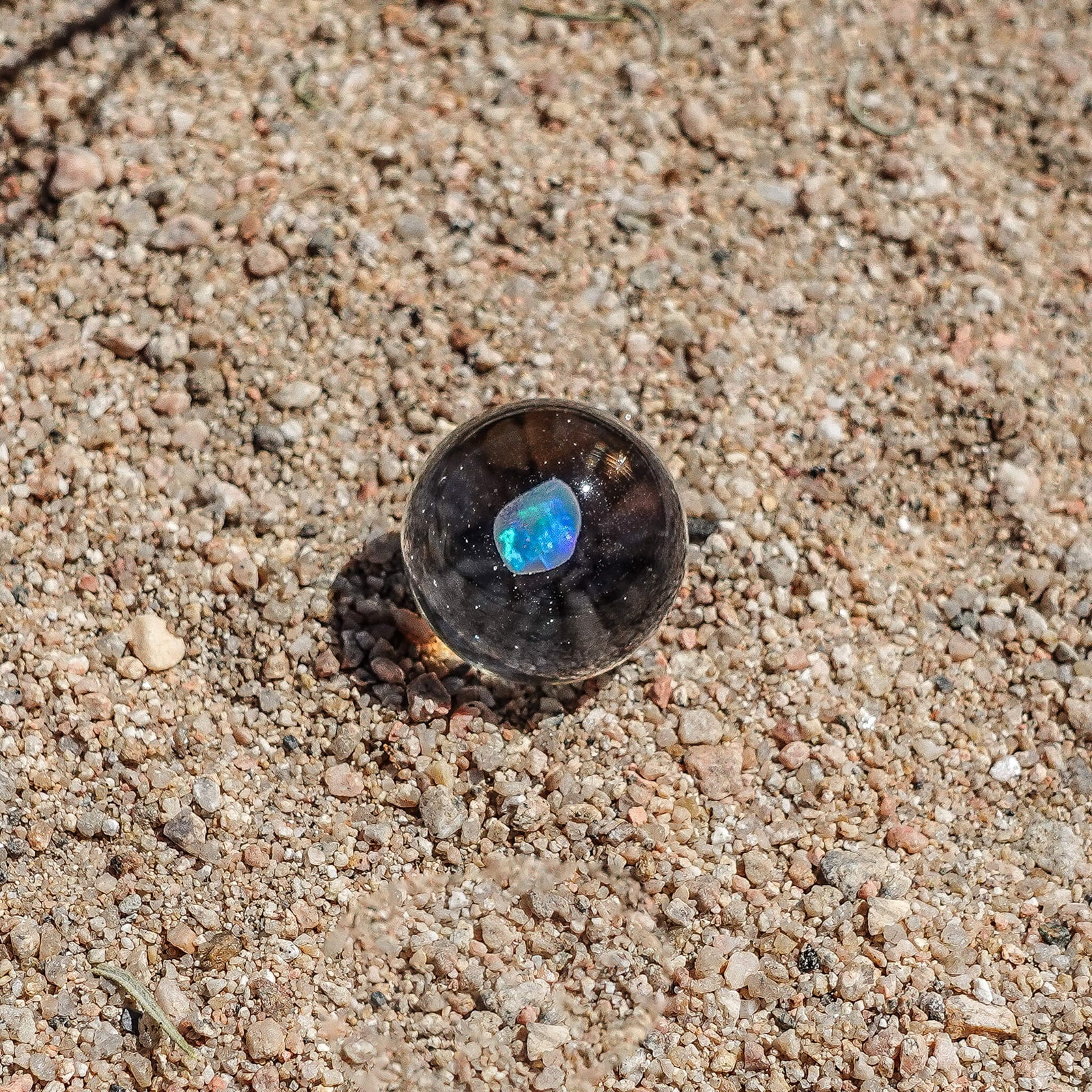 Clear Opal Encased Slurper Marble | Profile View | the dabbing specialists