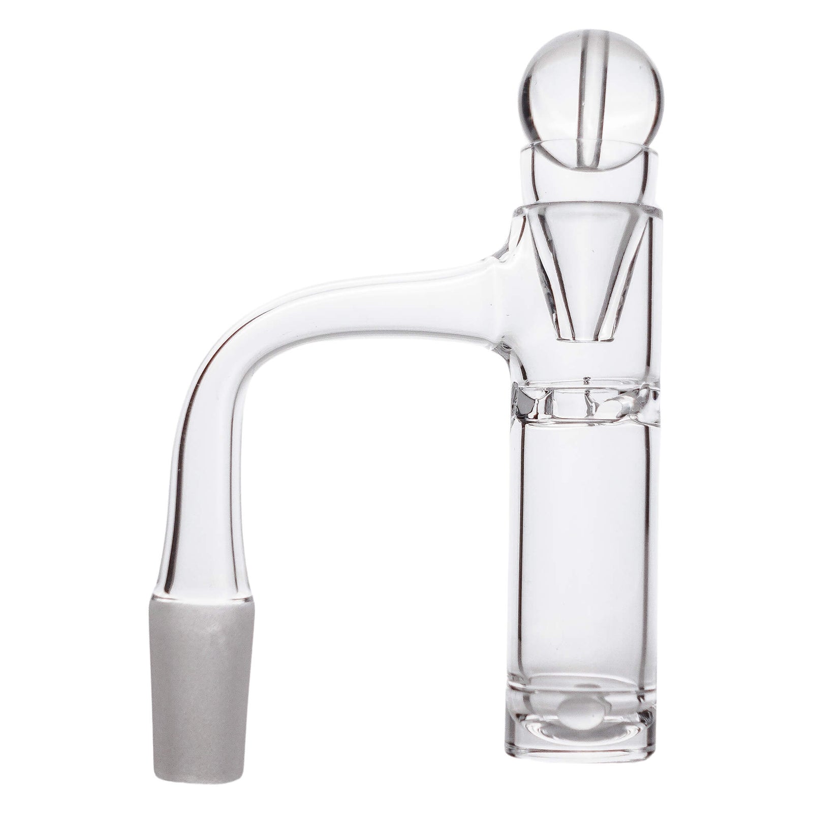 Auto Spin Tall Drip Quartz Banger Kit | Profile View Air Inlet Open Slurper Marble | tds