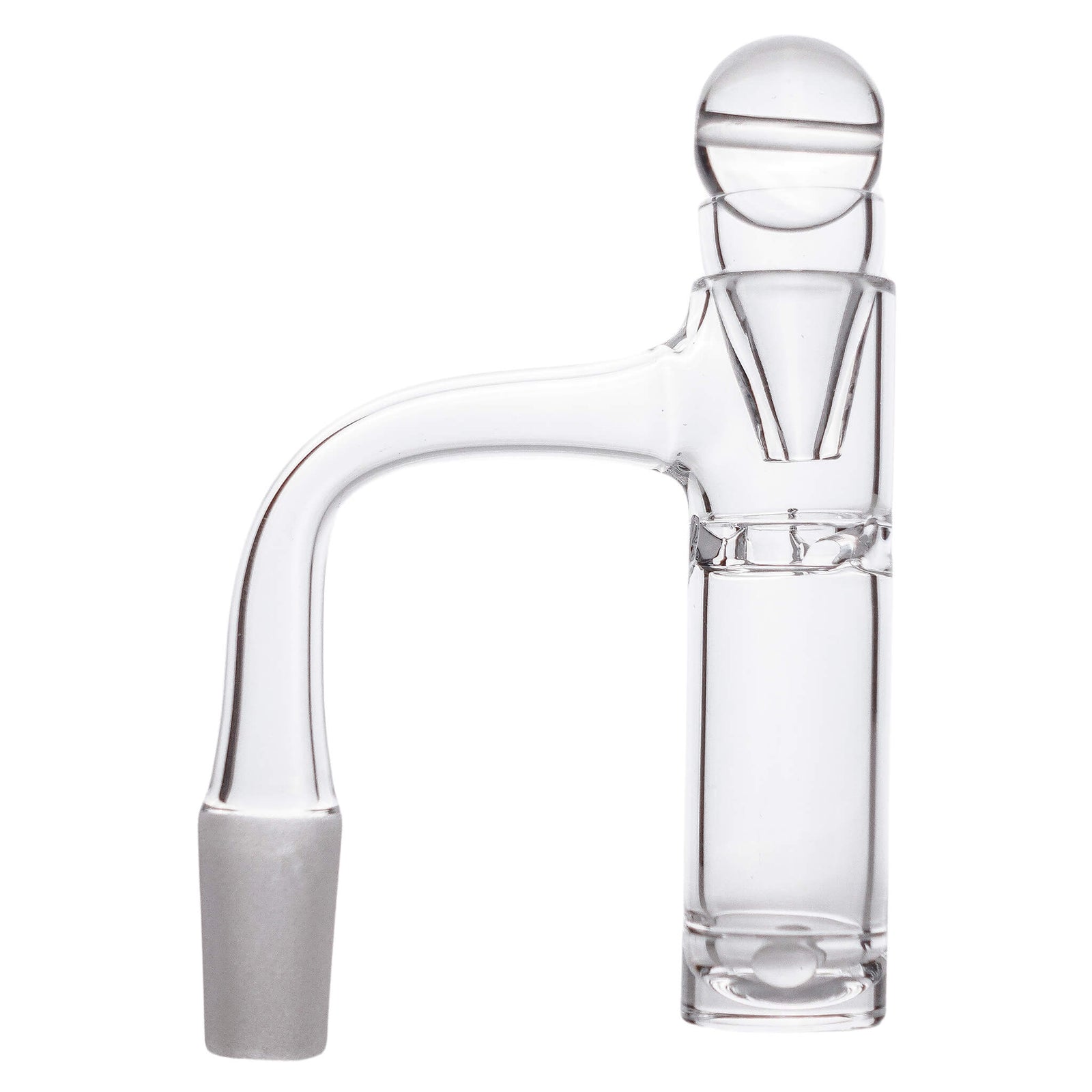 Auto Spin Tall Drip Quartz Banger Kit | Profile View Air Inlet Open Slurper Marble | tds