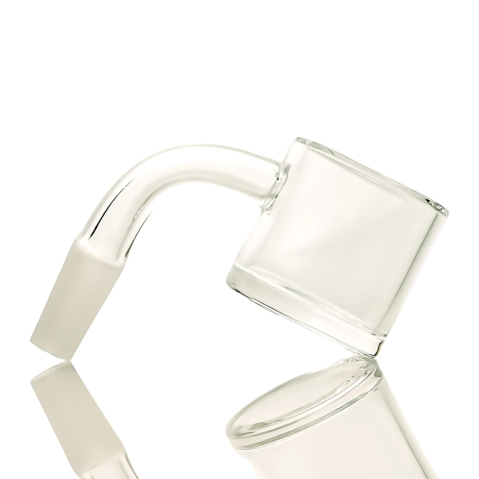 30mm Quartz Banger | Beveled Edge | Clear Bottom | 10mm Male Profile View | the dabbing specialists