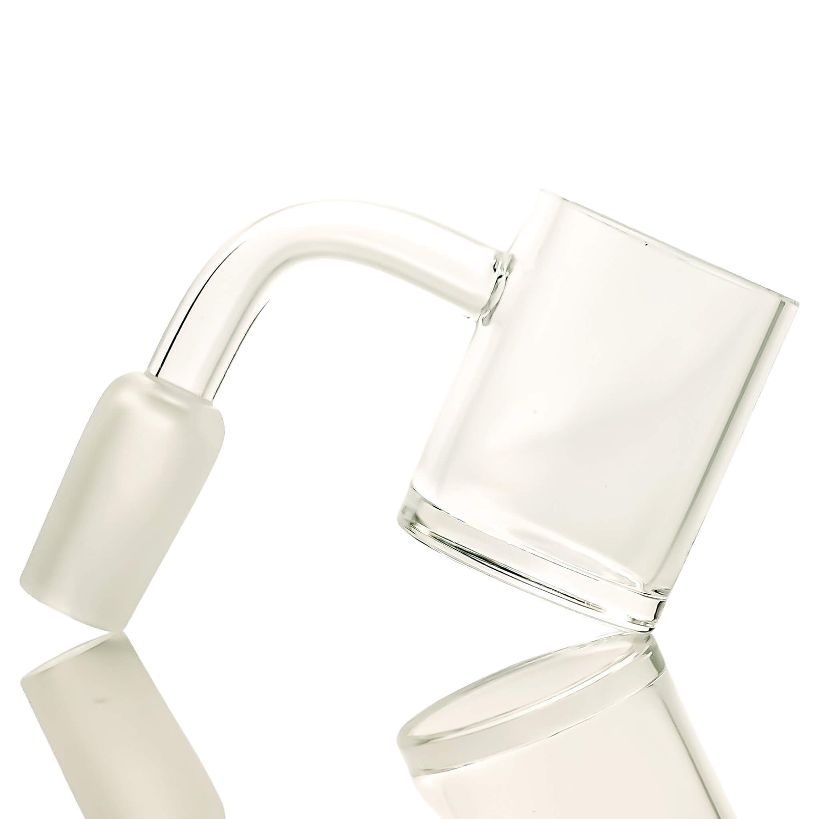 30mm Quartz Banger | Beveled Edge | Clear Bottom | 10mm Male Profile View | the dabbing specialists