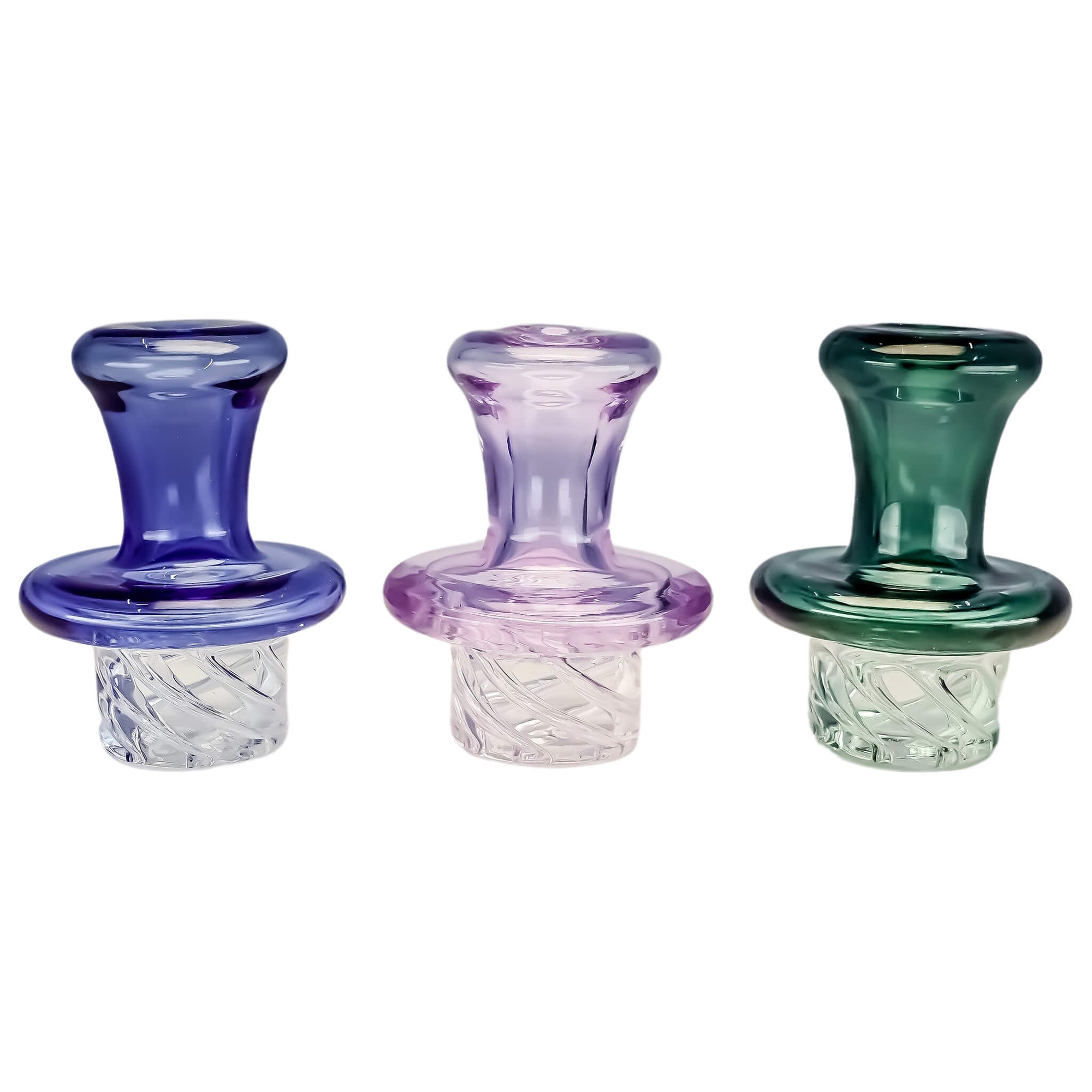 Vortex Spinner Carb Cap | All Three Colors View | the dabbing specialists