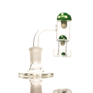 Mushroom Terp Slurper Set | Green In Banger View | the dabbing specialists