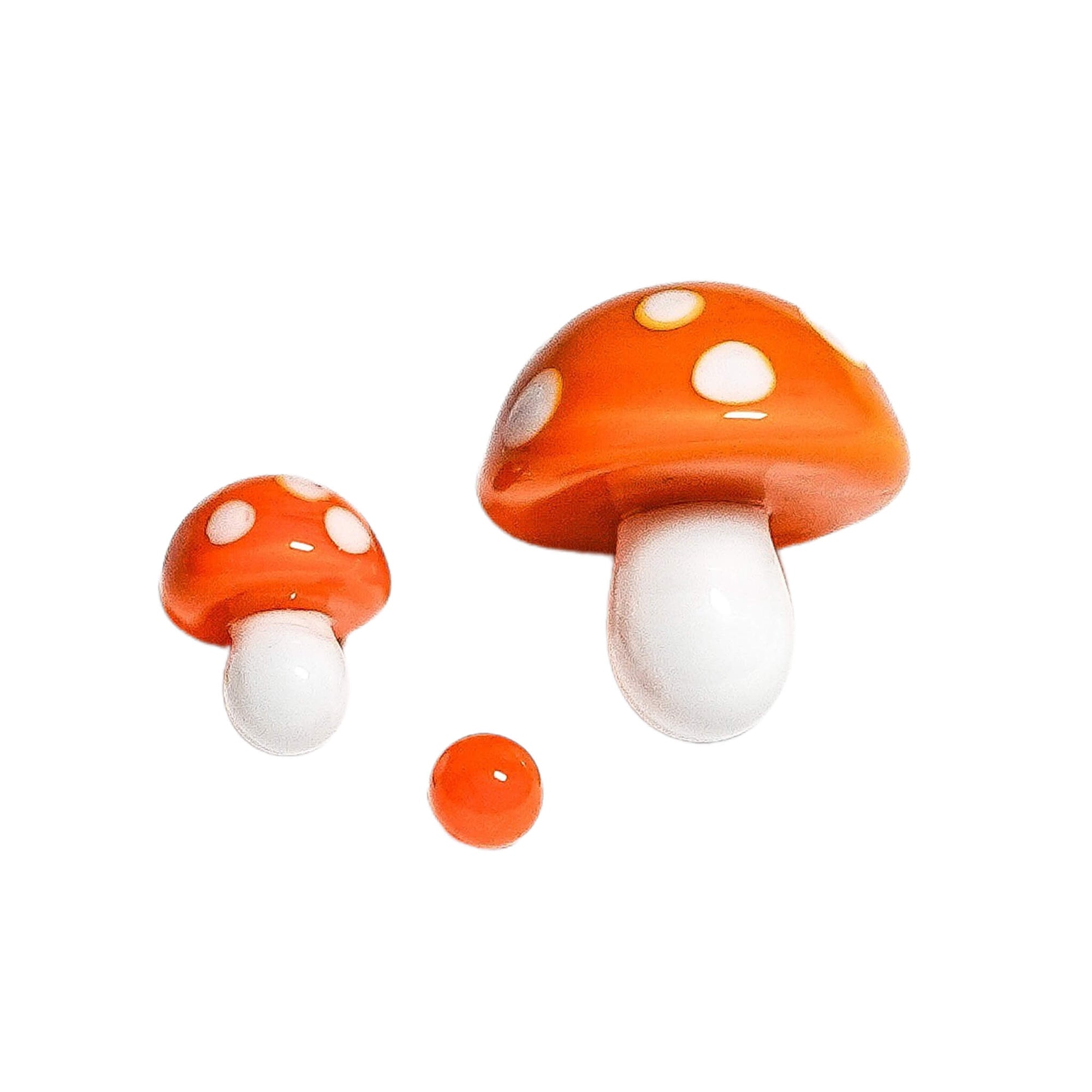 Mushroom Terp Slurper Set | Orange Profile View | the dabbing specialists