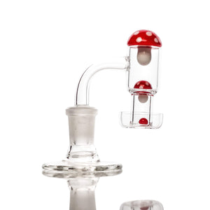 Mushroom Terp Slurper Set | Red In Banger View | the dabbing specialists