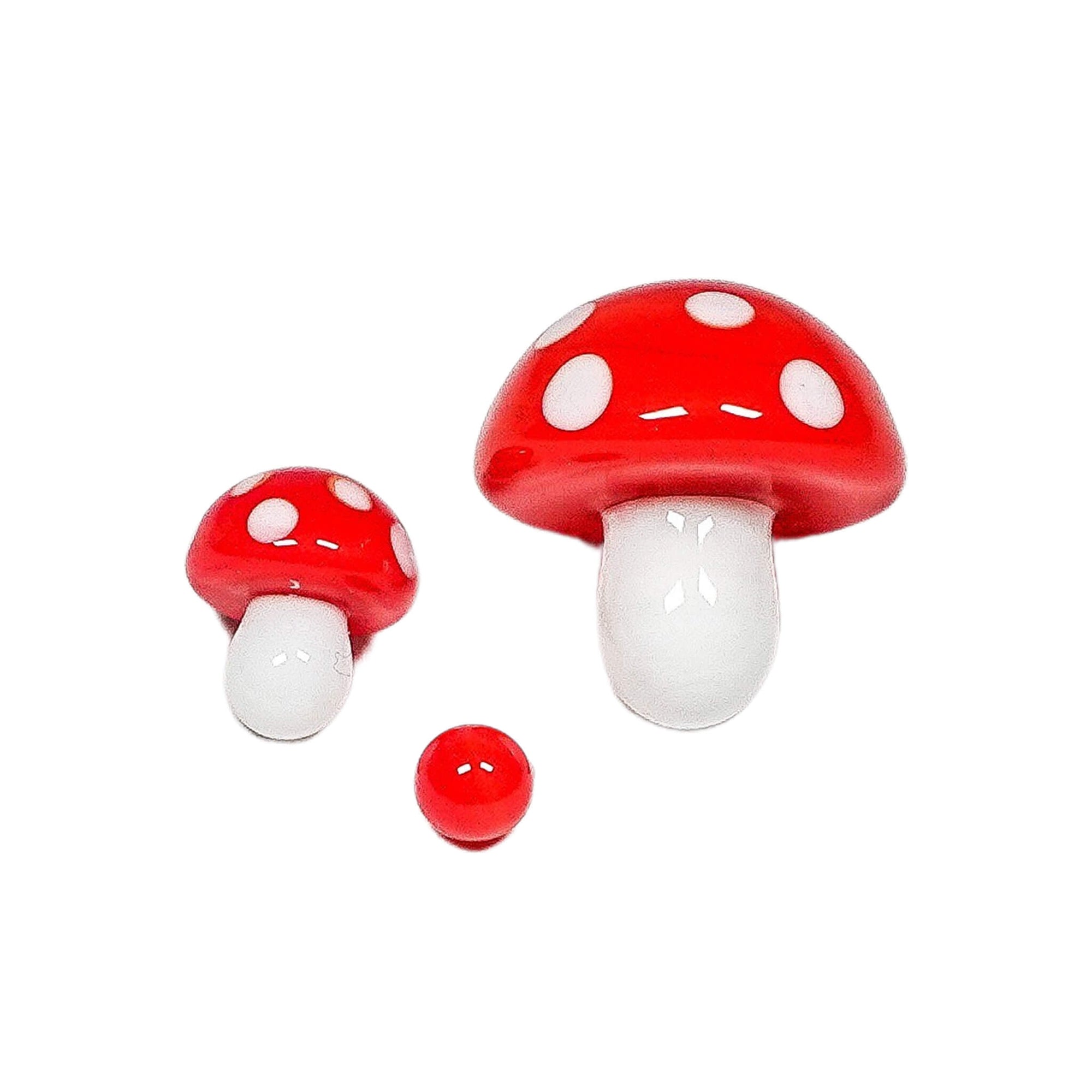 Mushroom Terp Slurper Set | Red Profile View | the dabbing specialists