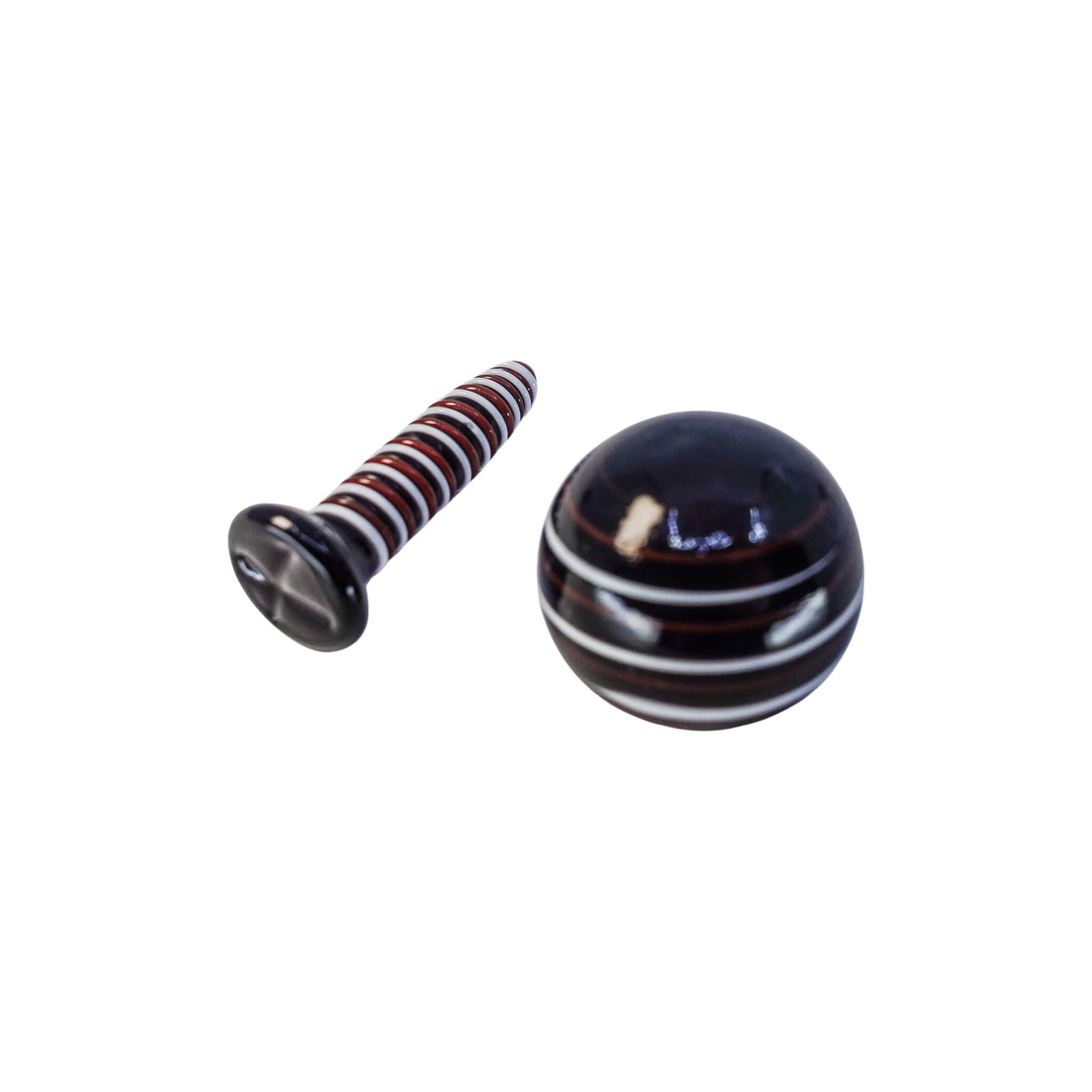Terp Slurper Screw Set | Black/White Color | the dabbing specialists