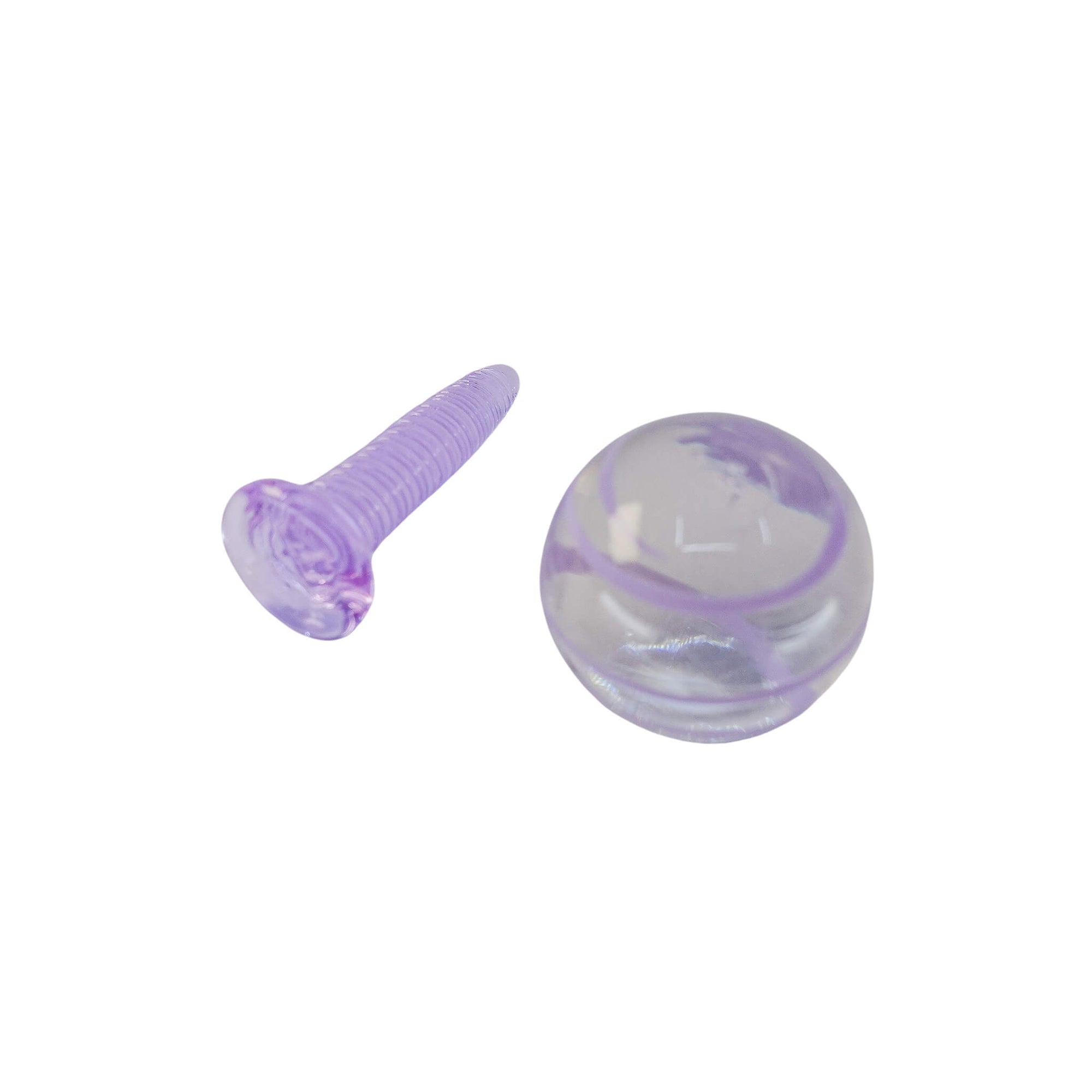 Terp Slurper Screw Set | Purple/Clear Color | the dabbing specialists