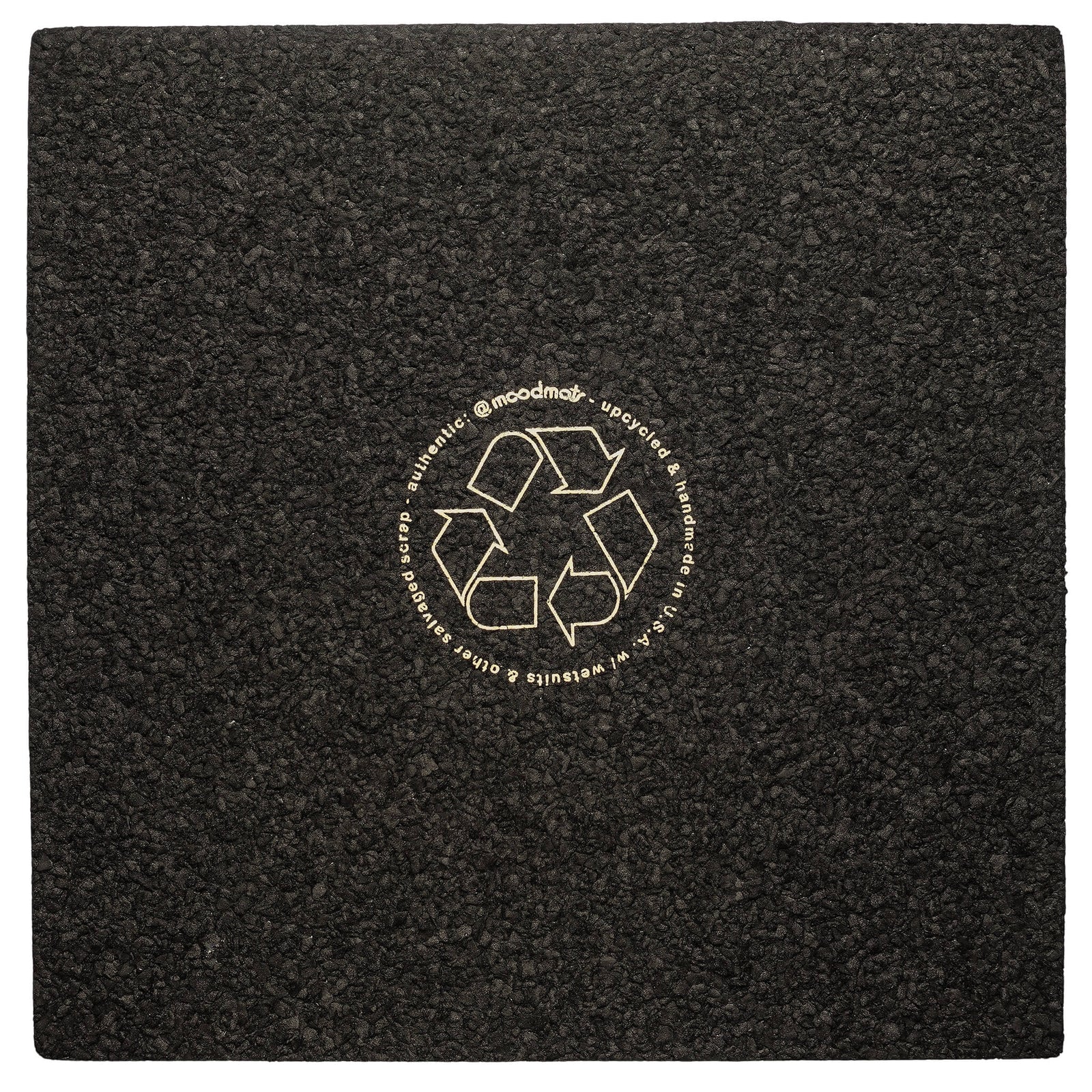 12" Square moodmat | "HASH" Logotype | Front Face View | TDS