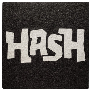 12" Square moodmat | "HASH" Logotype | Front Face View | TDS