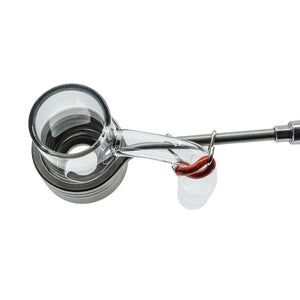 Coil Heater Clip Kit | Assembled On Quartz Banger Top Down View | TDS