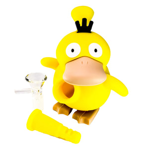 Lucky Ducky Silicone Bong | Disassembled Angled Profile View | the dabbing specialists