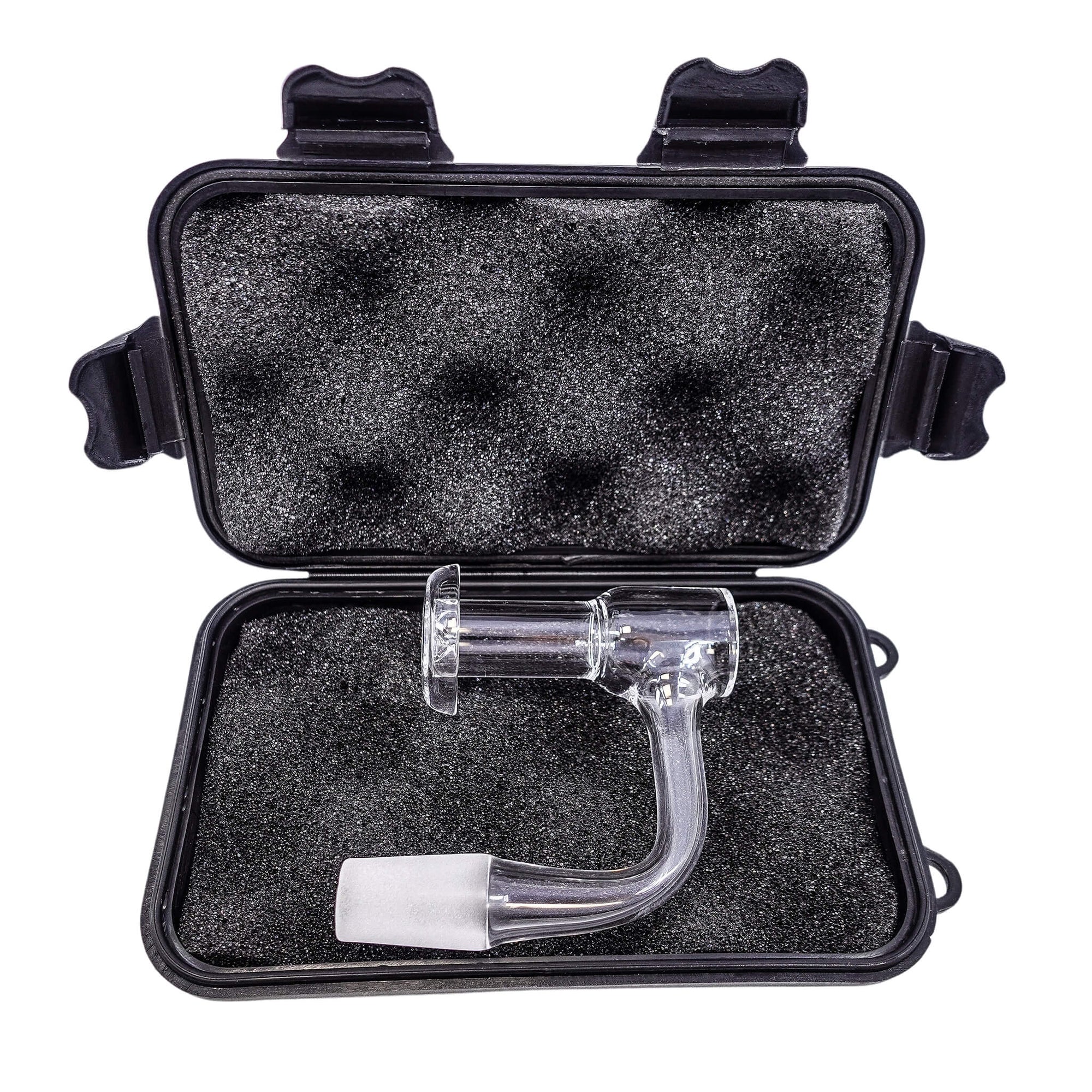 Small Hard Shell Banger Case | Open Angled View With Terp Slurper In Case | the dabbing specialists
