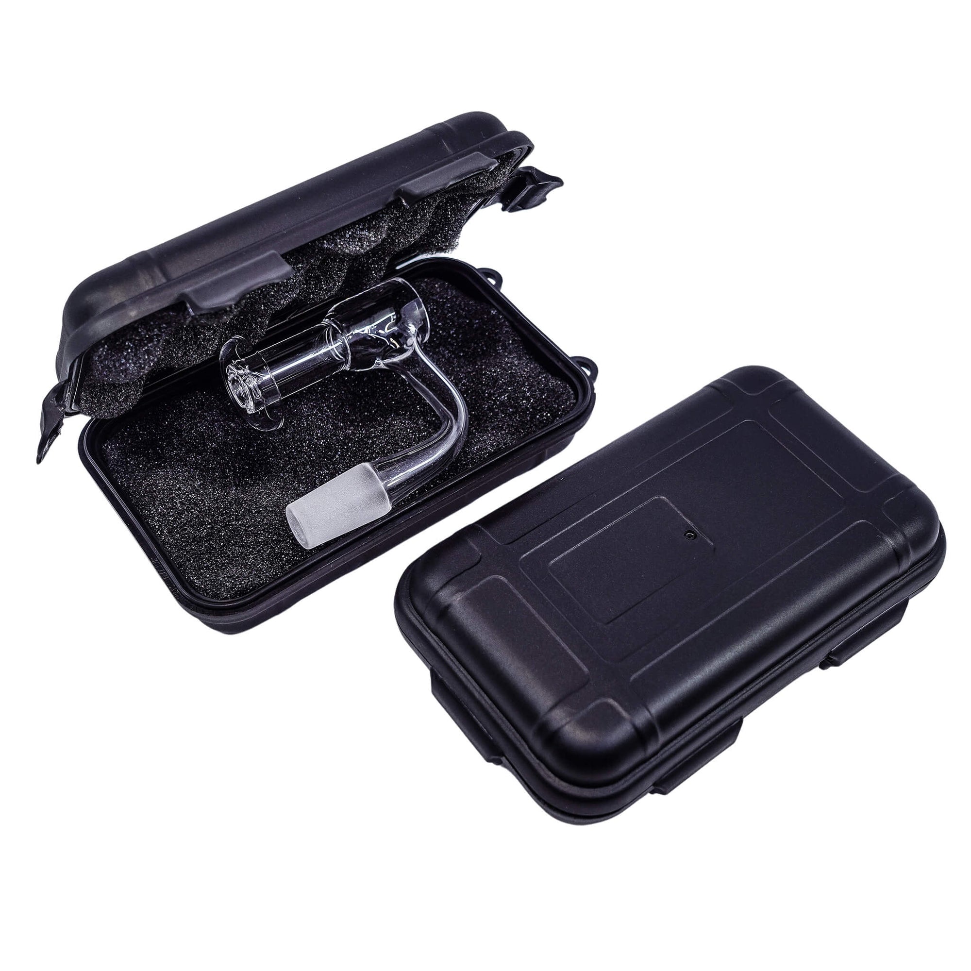 Small Hard Shell Banger Case | Open Angled View With Two Cases View | the dabbing specialists