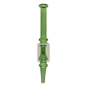 Colored Nectar Collector Straw | Green & Green Profile View | the dabbing specialists