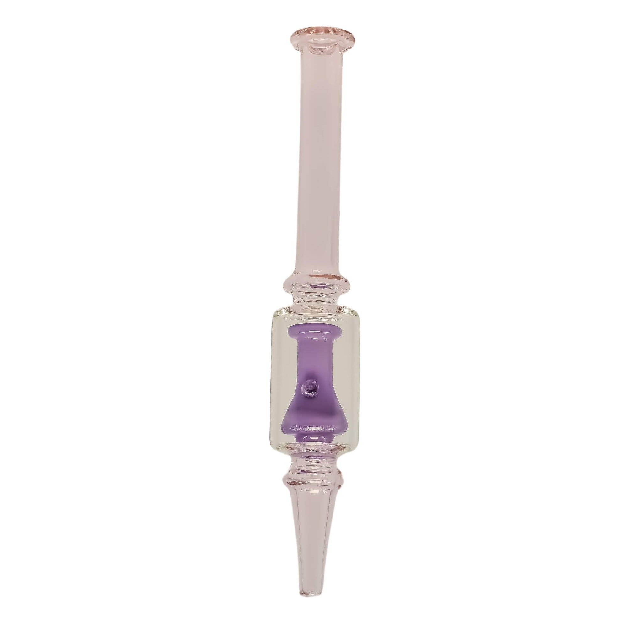 Colored Nectar Collector Straw | Pink & Purple Profile View | the dabbing specialists