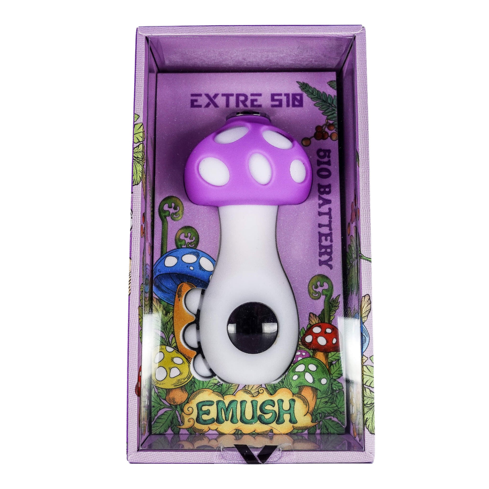 EMUSH Extre 510 Battery | Purple Mushroom View | the dabbing specialists