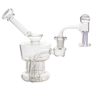 Equalizer Water Tank Bubbler | Dab Bubblers & Pipes | Equalizer With Terp Slurper Purple View | TDS