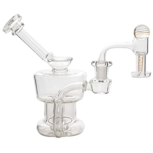 Equalizer Water Tank Bubbler | Dab Bubblers & Pipes | Equalizer With Terp Slurper Orange View | TDS