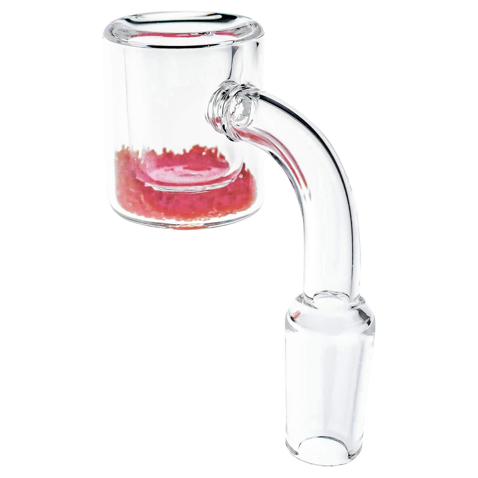 Colorful Thermochromic Quartz Banger | Red Color Changing Sand View | the dabbing specialists