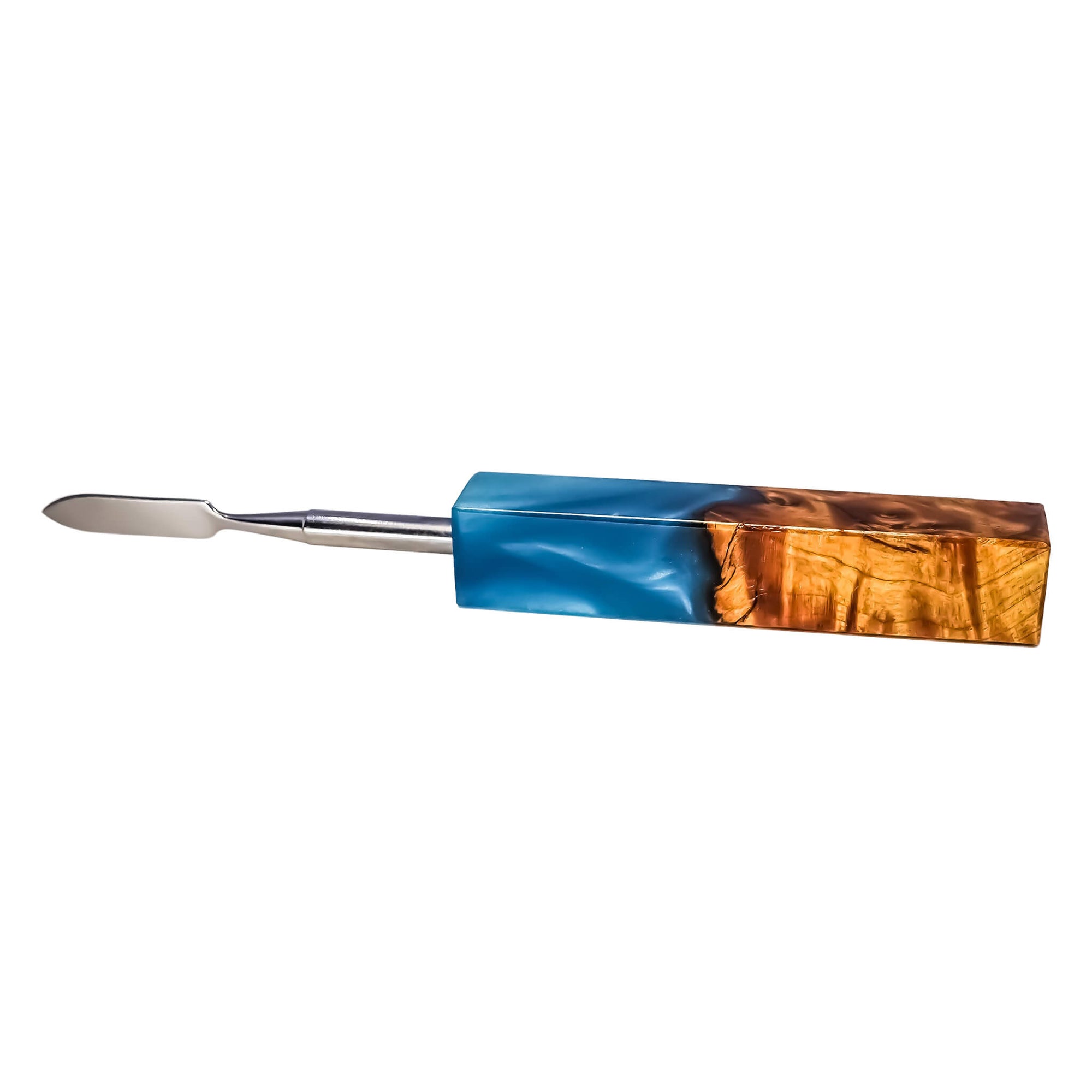 Pointed Blade Titanium Dabber Tool | Turquoise Handle Color View | the dabbing specialists